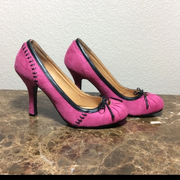 Wild diva Fuchsia  pink high pumps - Picture 1 of 6